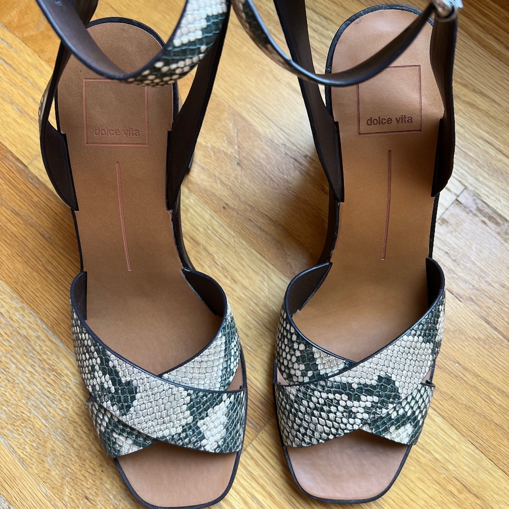 DOLCE VITA Nala Heel SANDALS, Sz 8
